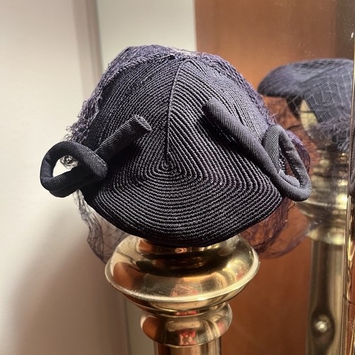 Vintage 1930's - 1940's Corde Skull Cap Hat Rayon Old Hollywood Glamor Pin Up - Picture 7 of 10