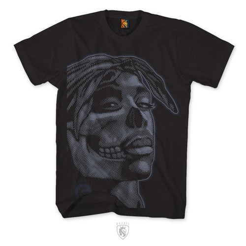 OGABEL OG ABEL PAC SKULL TUPAC SKELETON WEED HYPE DRUGS INK TATTOO T TEE SHIRT - Picture 3 of 3