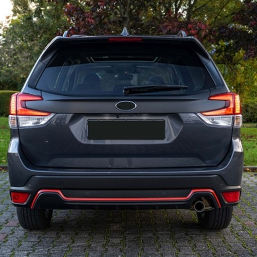 Carbon Look Front Rear Logo Badges Emblem Cover Ring For Subaru Forester 2022-up - Picture 3 of 10