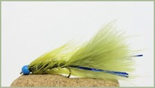 Hothead Flash Damsel Olive Blue Flash, Trout Flies size 10  choose amount