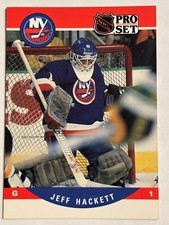 1990-91 Pro Set #624 Jeff Hackett New York Islanders