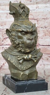 Feng Shui Pure Bronze Sun Wu Kong Avatar Ornaments Qi Tian Dasheng Buddha Figure