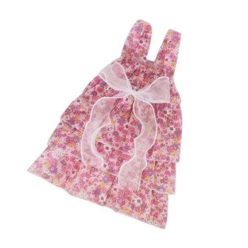Falda con estampado floral para mascotas red algodón soporte para medias perro princesa dulce: - Imagen 15 de 15