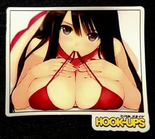 HOOK UPS STICKER VINTAGE STYLE "BABY BAZOOKAS" 3 7/8 X 3 5/8" GLOSSY