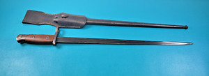 Belgium Model 1916 /35 Gendarmerie Rifle Bayonet T-Back Blade + Scabbard & Frog