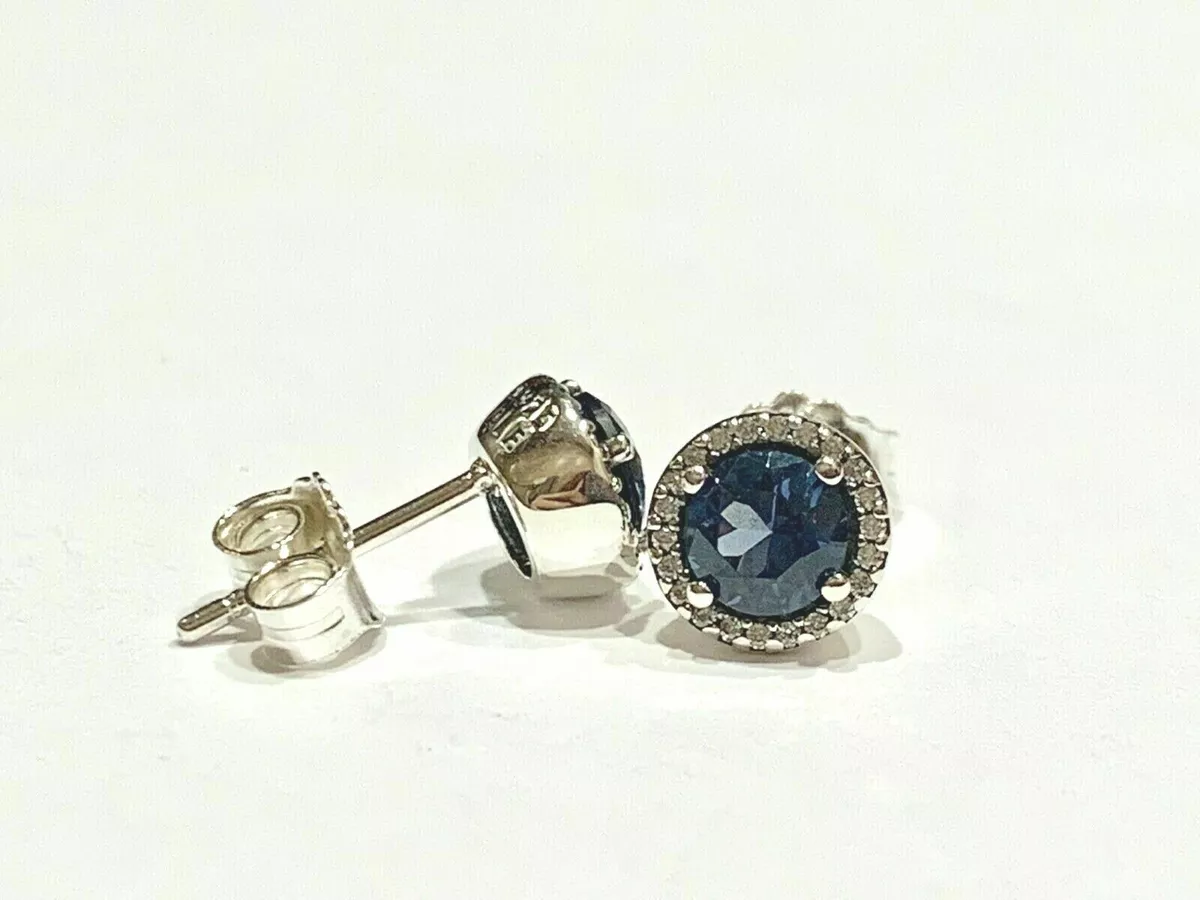 Pandora blue hotsell topaz earrings