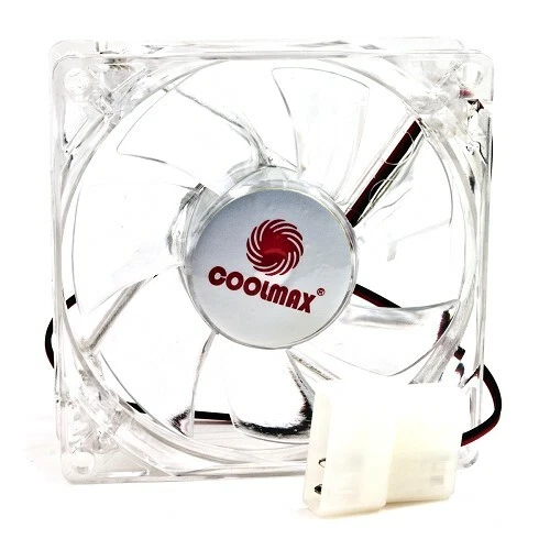 Rainbow LED Cooling Fan Chameleon Coolmax 80mm New - Image 3 of 3