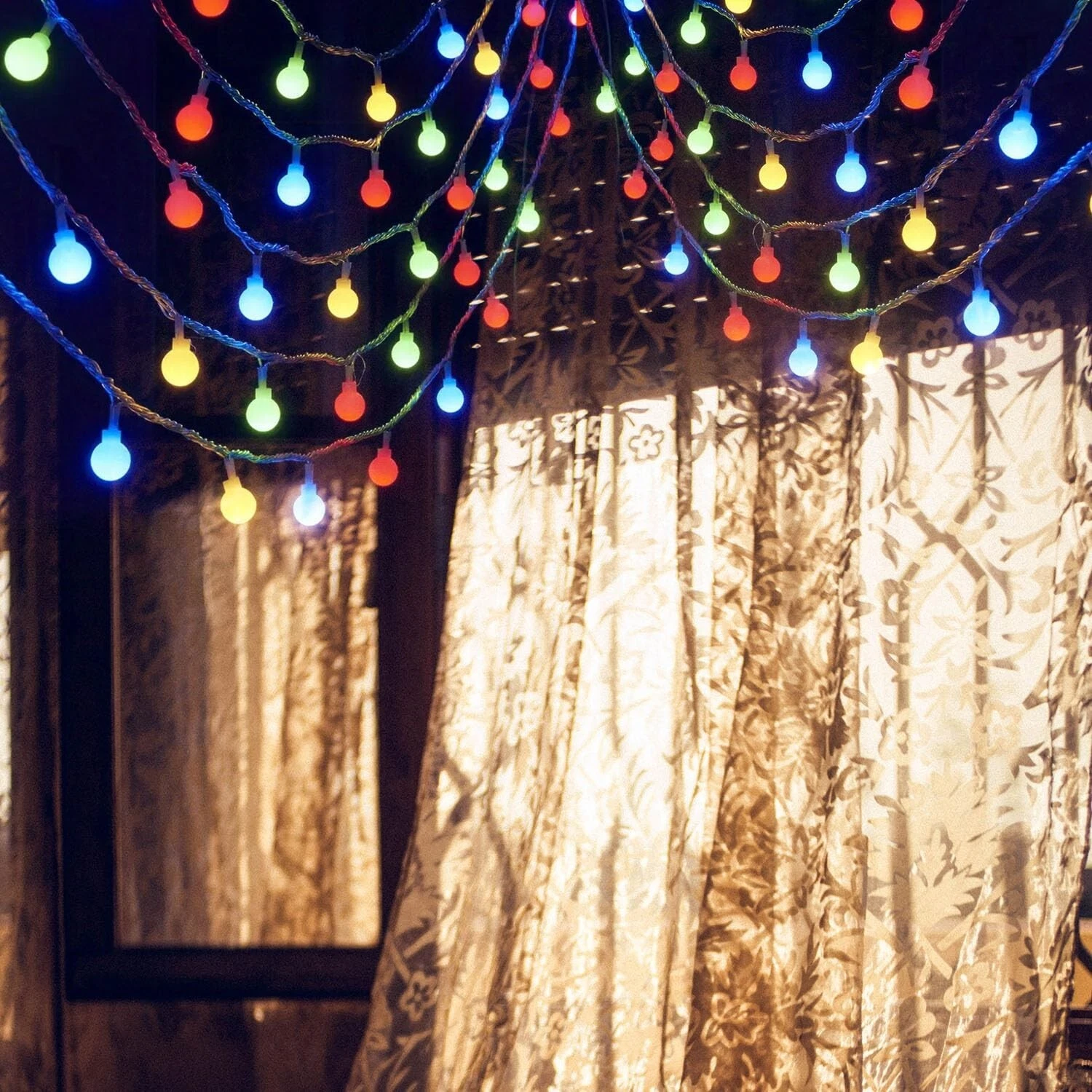 Party Propz Multicolor Led Ball Light for Decoration - 4m,14LED Light Ball.
Opens in a new window or