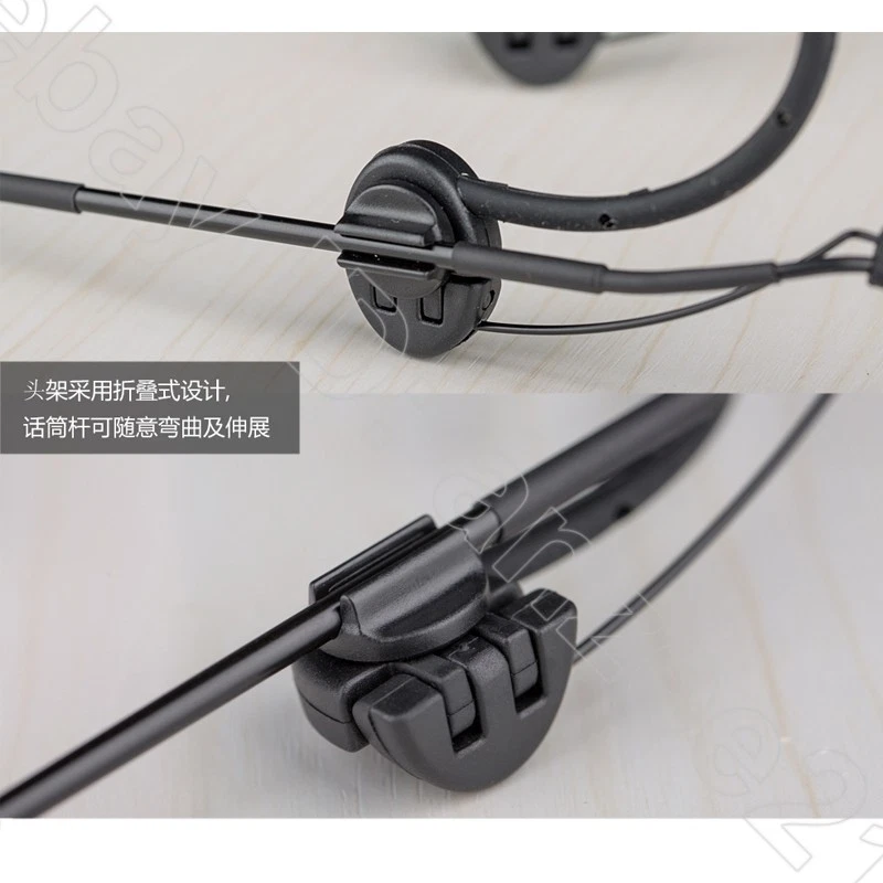 Folding Beige Headset Microphone for Sennheiser Audio Technica Shure Wireless - Image 4 of 4