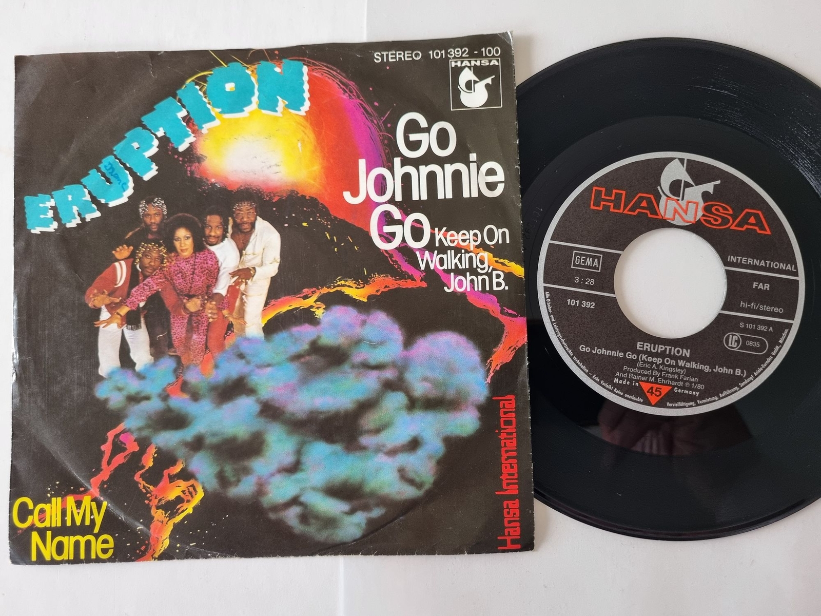 Eruption - Go Johnnie go 7'' Vinyl Germany