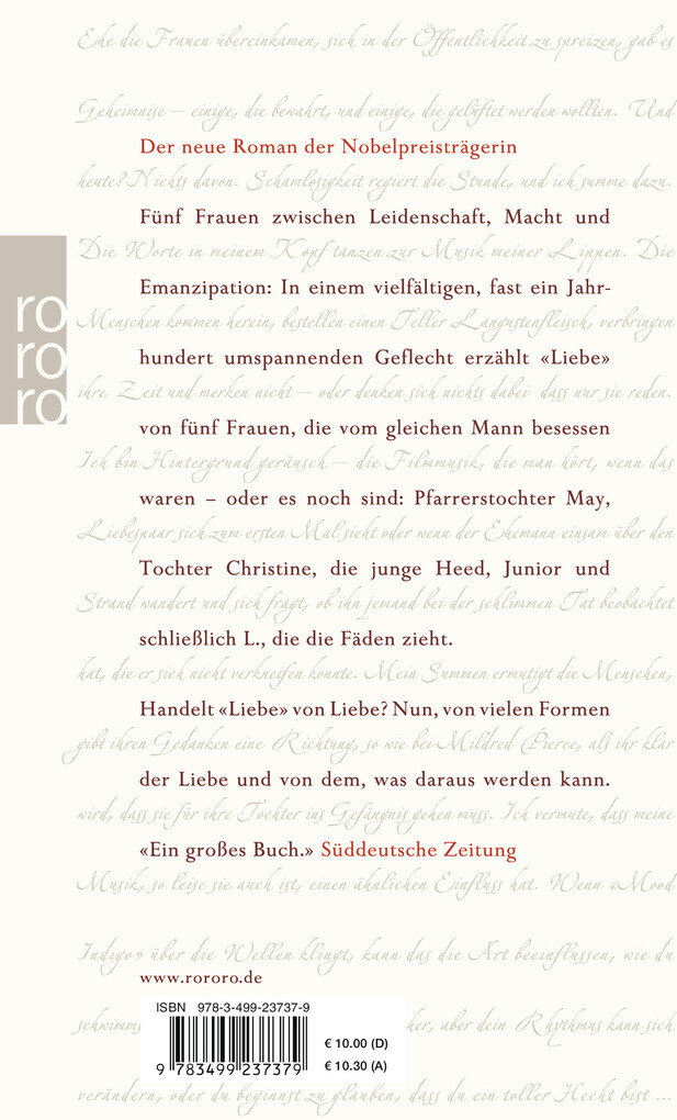Thumbnail - Liebe | Toni Morrison | 2006 | Deutsch | Love