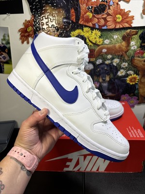 Size 12 - Nike Dunk High White Concord - DV0828-101