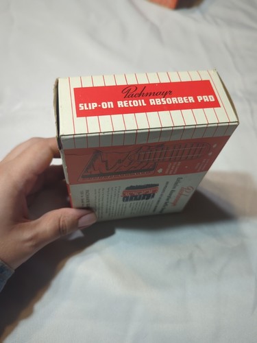 Vintage Pachmayr Slip-On Recoil Pad PAC-L-B Brown NOS w. Box 1954 Los Angeles CA - Picture 7 of 11