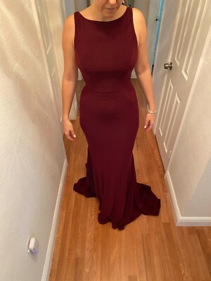 burgundy jovani prom dress Jovani Burgundy Off the Shoulder Fitted Glitter Prom Dress – Saris and  Things main image 1