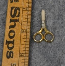 antique miniature sewing scissors real work sharp charm 1.5 doll original