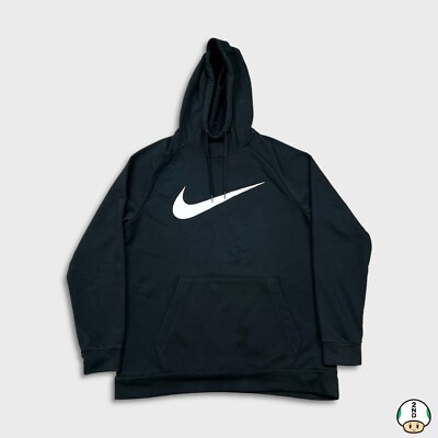 Nike Sportswear Black Nike Center Swoosh Hoodie Nike Sportswear
