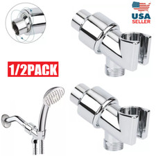 2Pcs Metal Shower Head Holder Shower Arm Holder for Handheld Shower Head Adjust