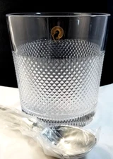 Waterford Diamond Line Ice Bucket with Scoop Box only damaged w/tags # 40028778