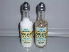 DEEP EDDY LEMON Vodka 50ml Mini Liquor Bottle Salt and Pepper Shakers 4.25" Tall