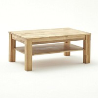 Massivholz Couchtisch 105X65Cm Kernbuche Massiv GeöLt Wohnzimmertisch Mit Ablage