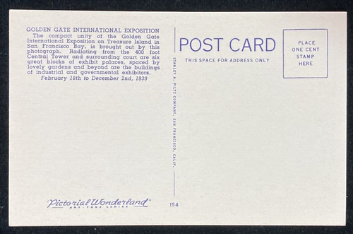 7 SAN FRANCISCO 1939 GOLDEN GATE INTERNATIONAL EXPOSISTION World'sFair Postcards - Picture 10 of 16