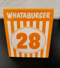 Whataburger Table Tent #28