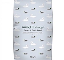 WILDTHINGS SWAN & DUCK FOOD waterfowl feed wild life bird floating pellets meals