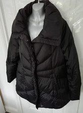 Marc New York Andrew Marc Size 18 Black Zip Up Long Coat Jacket Pockets Lined