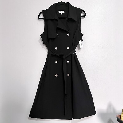 NWT Neiman Marcus Trench Belted Midi Dress MSRP$142