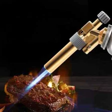 Copper Welding Gas Torch Flame Gun Butane Burner Portable Outdoor BBQ Lighter