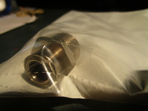 3/8" Tube x 1/2" Male NPT Nickel Plated Brass Push-to-Connect Connector - Picture 2 of 2