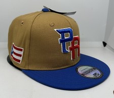 PUERTO RICO BASEBALL PR 3-D EMBROIDERED - PUERTO RICO FLAG AT SIDE HAT
