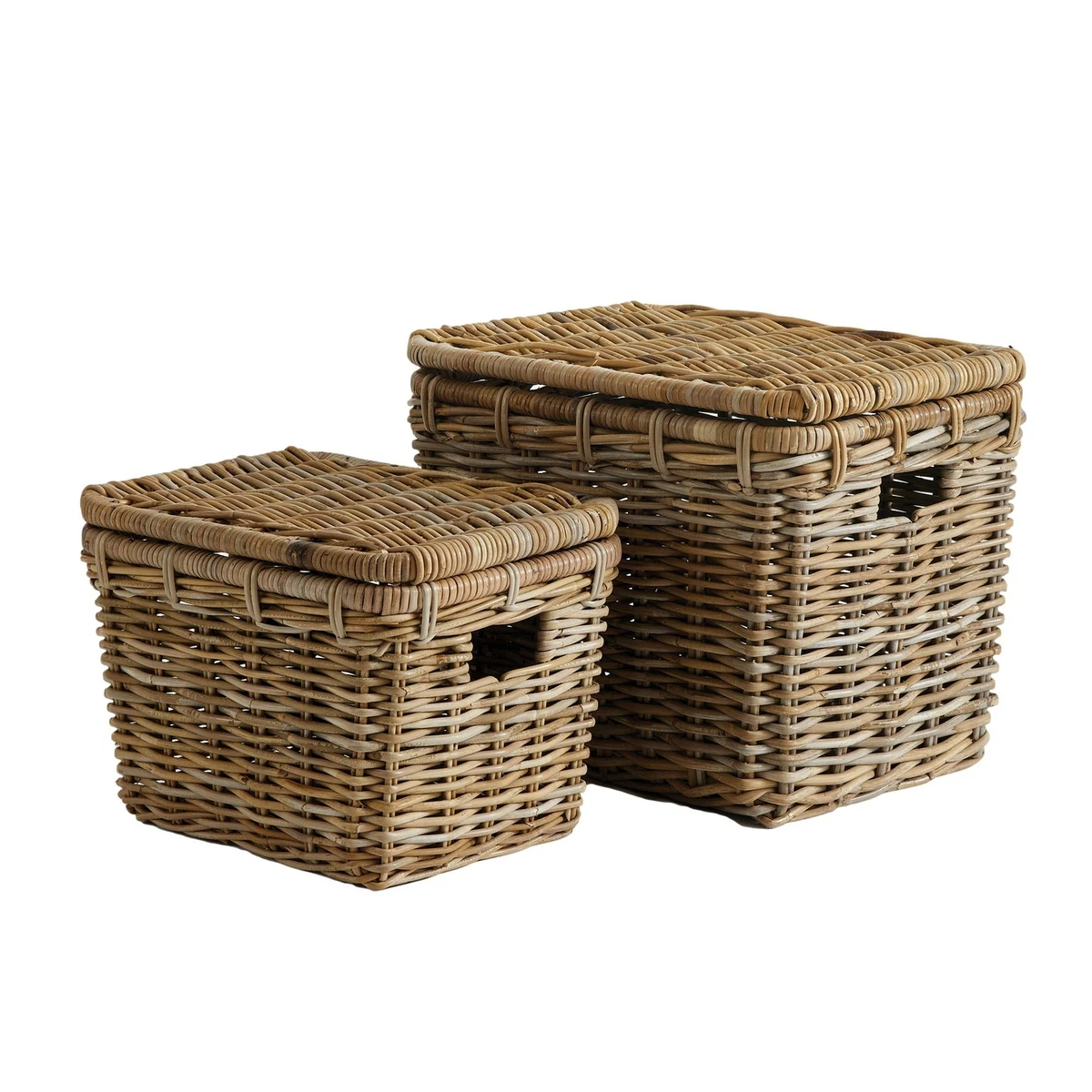 Large basket with 2024 lid for storage