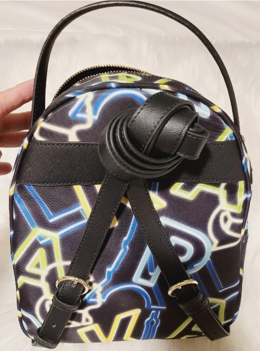 NWT Karl Lagerfeld Paris Mini Backpack MSRP $198 Authentic White Mini Pack FLAW KARL LAGERFELD PARIS Maybelle Mini Backpack - Macy main image 4