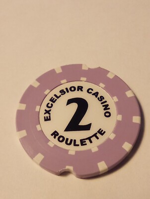 EXCELSIOR CASINO LOGO # 2 ROULETTE CHIP GREAT FOR ANY COLLECTION!