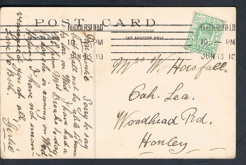 AMERICAN POSTCARD SCENE CADWALADER PERK TRENTON NEW JERSEY 1910 POSTED IN UK - Picture 2 of 2
