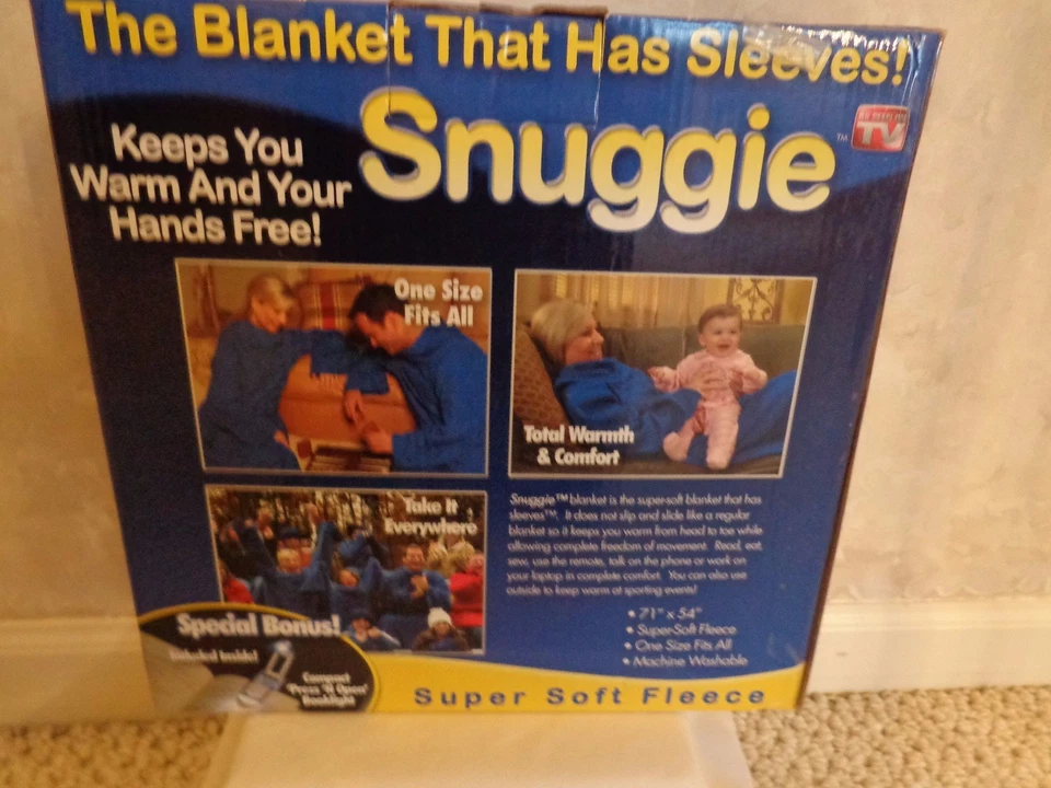 Snuggie, The Blanket That Has Sleeves with book light. (#1434) - Image 3 of 4