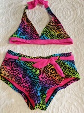 Breaking waves girls sz. 12 two piece swimsuit. Cute, comfortable