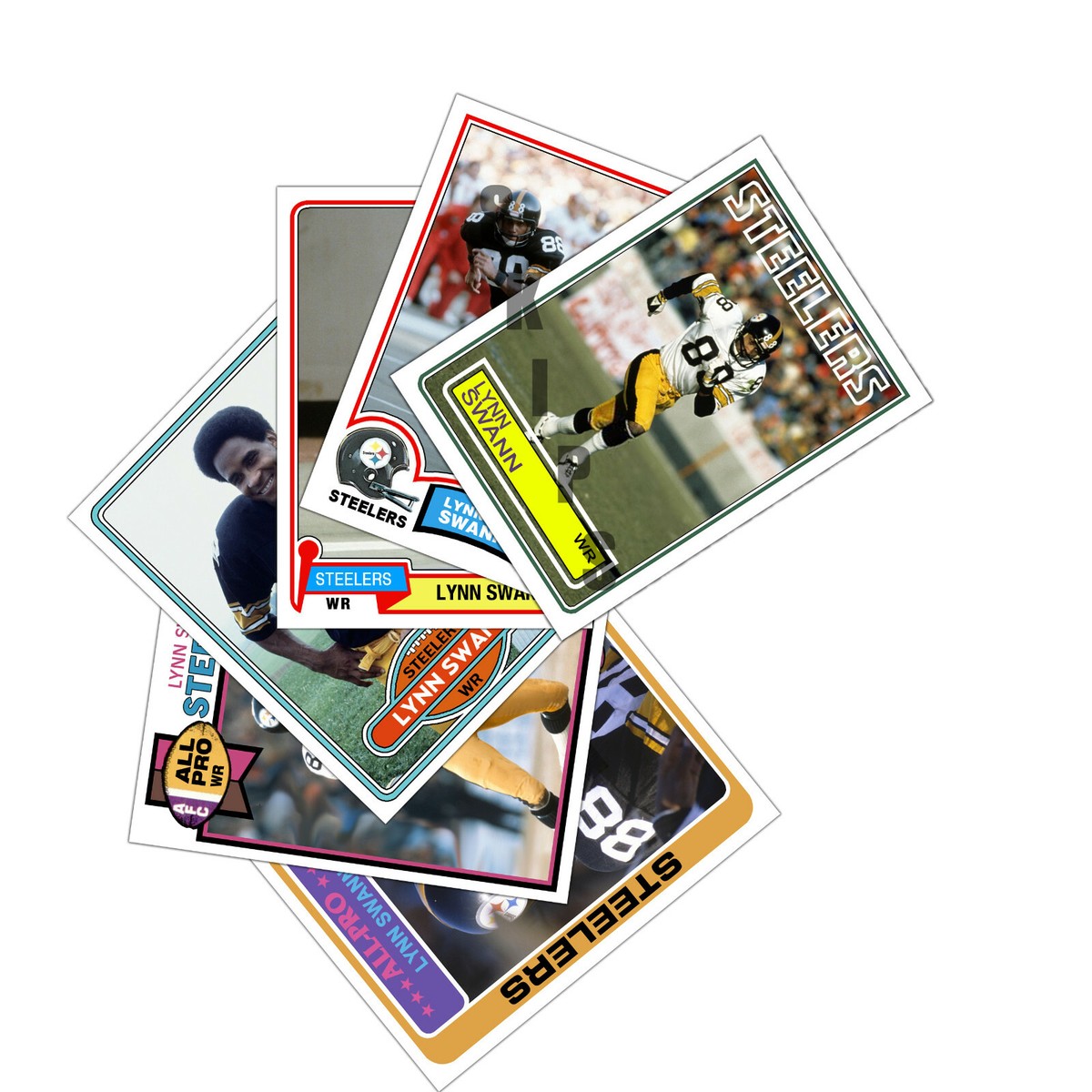 1978-1983 STCC Topps Lynn Swann 6 card set Pittsburgh Steelers HOF