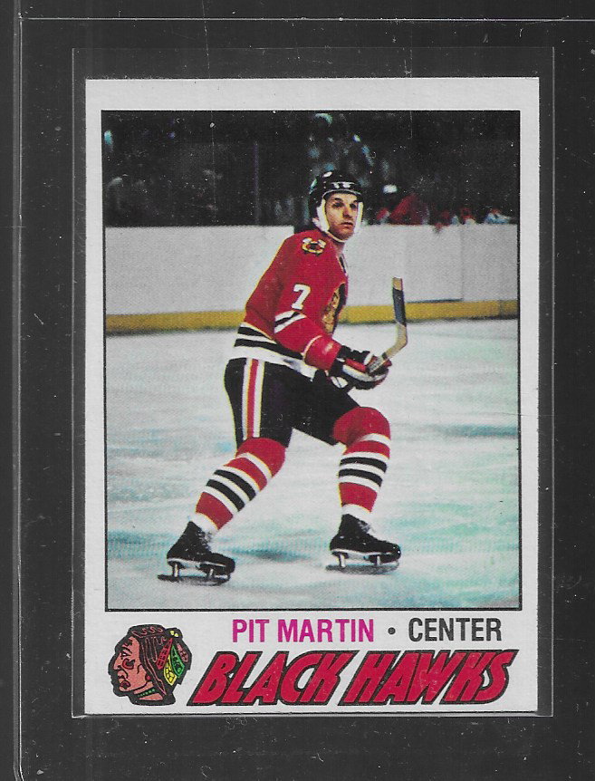 1977-78 TOPPS HOCKEY  # 135 PIT MARTIN NICE CARD