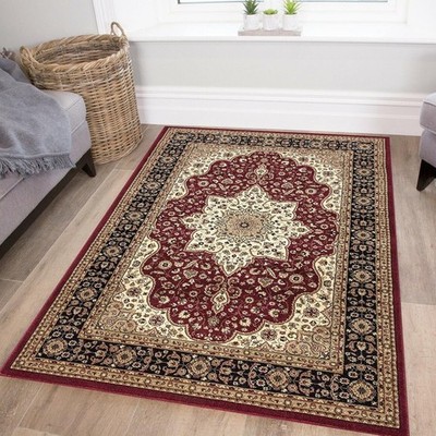 Traditionelle große Teppiche für Wohnzimmer Schlafzimmer Teppich Flur Läufer Fußmatten