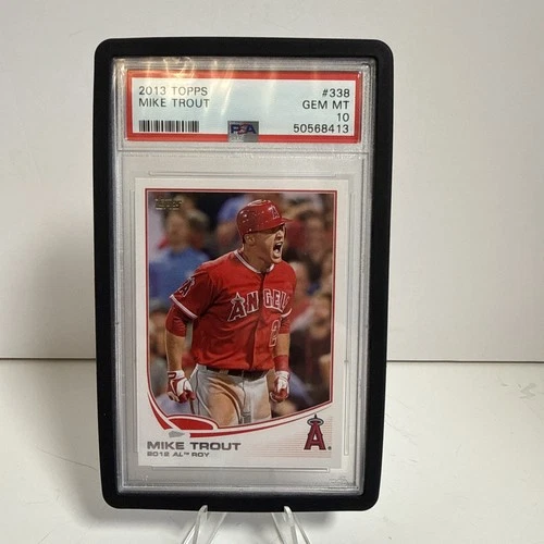 2013 Topps - Mike Trout #338 PSA 9 With Black PSA Slab Protector