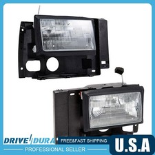 Tyc Left Right Headlight Assembly Fits 1989-1990 Ford Bronco Ii