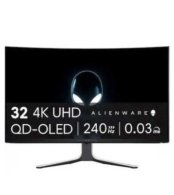 Alienware - AW3225QF 32'' QD-OLED Curved 4K UHD 240Hz .03-ms G-SYNC Compatible...