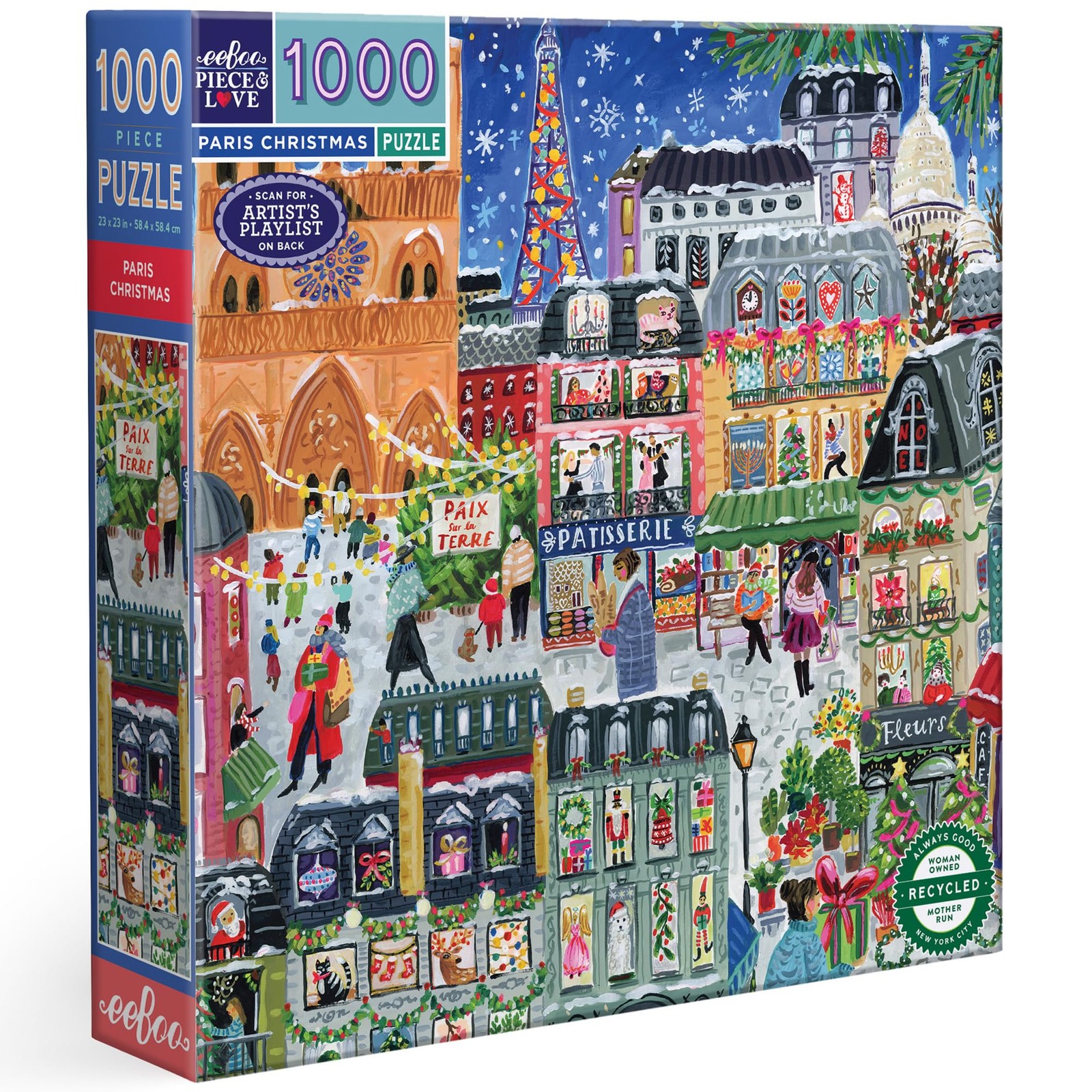 eeBoo Paris 1000 diseo de Escena navidea x 58 7390₽