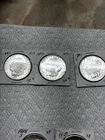Three Dollars 1896, 1885, 1891-S Morgan Silver Dollar Brilliant Uncirculated