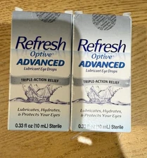 Refresh Optive Advanced Triple Action 20mL Lubricant Eye Drops (Exp: 5/26)