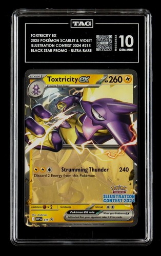 TOXTRICITY EX - 2025 Pokemon #215 Scarlet & Violet Black Star Promos (TAG 10)