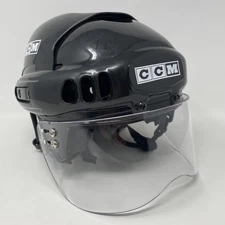 Vintage Men Senior Medium CCM 692M Black Hockey Helmet w/ Visor