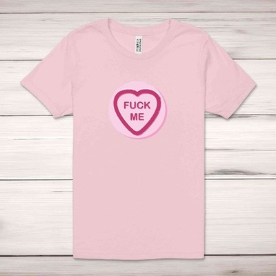F*ck Me Love Herz süßes T-Shirt Erwachsene